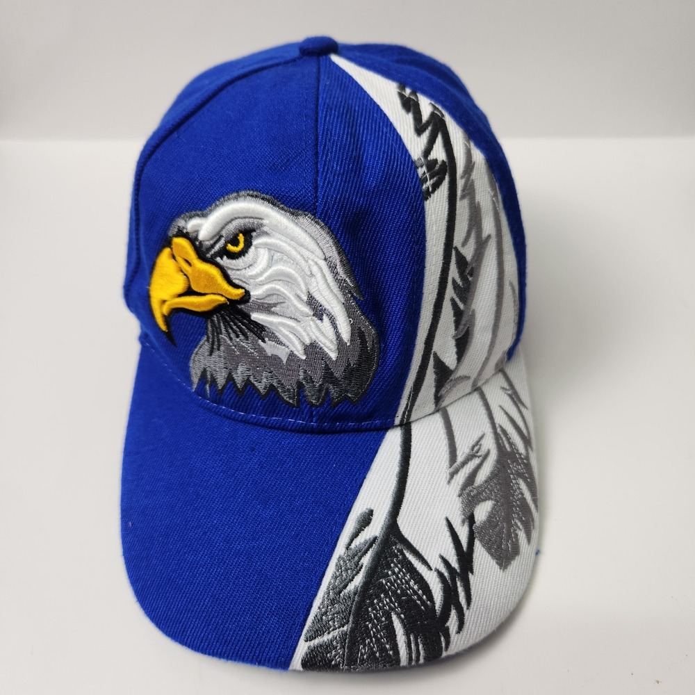 Bald Eagle Hat Cap Snap Back Embroidered Graphic Bird Mens Trucker Mesh Acrylic‎